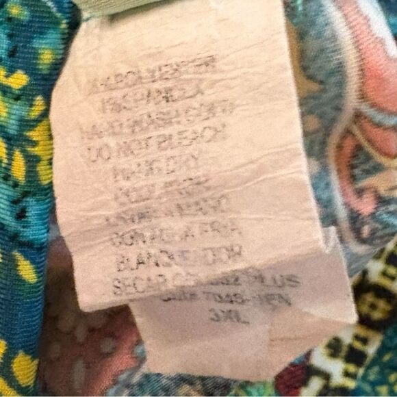 MOA COLLECTION PLUS SIZE PRINTED HIGH WAISTED A-LINE MAXI SKIRT 3Xl - Picture 4 of 5